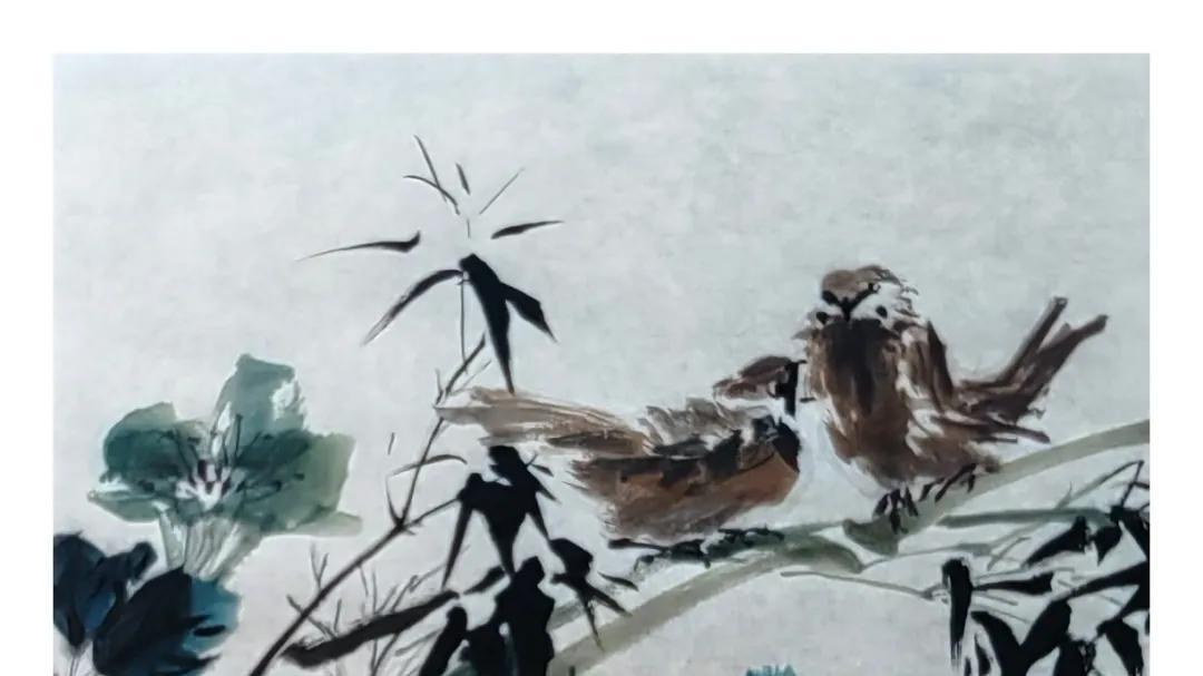 宜兴徐悲鸿画院花鸟院院长刘新群，专攻传统花鸟画，形成三大特色