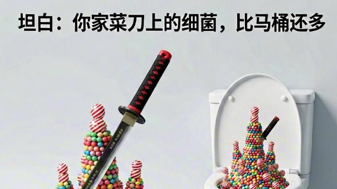 坦白：你家菜刀上的细菌，比马桶还多
