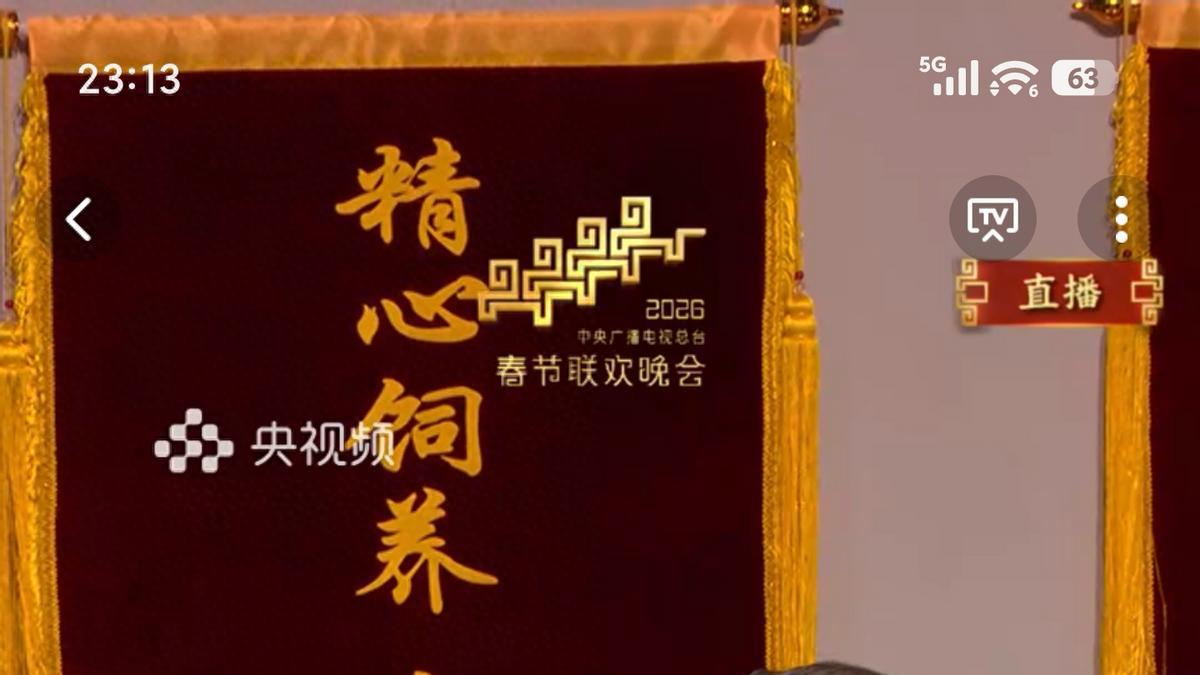 手机直播春晚主舞台画面，华为Mate 80系列表现不负众望