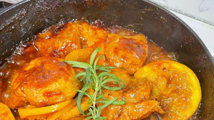 橙香绕齿，肉桂暖香！这道肉桂橙香猪扒，酸甜不腻超入味