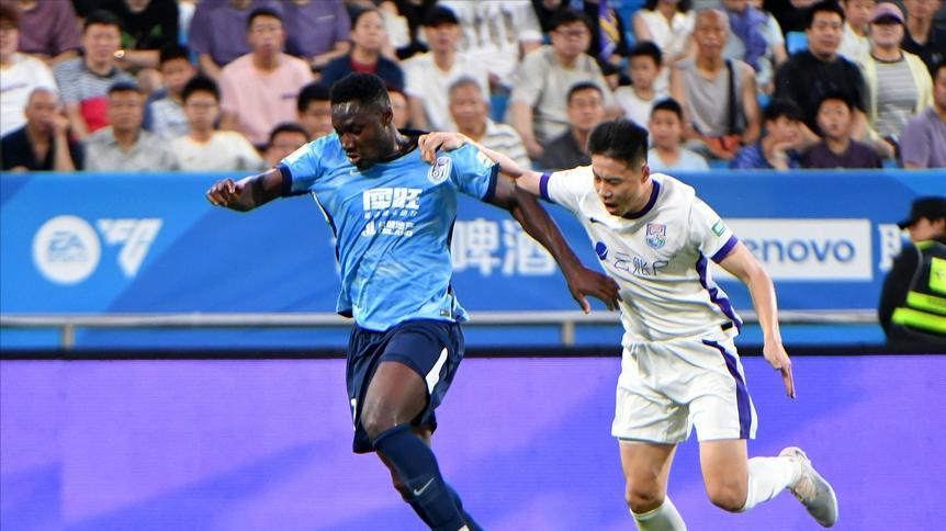 中超：天津津门虎1-0大连英博，取主场首胜，科尔多瓦破门