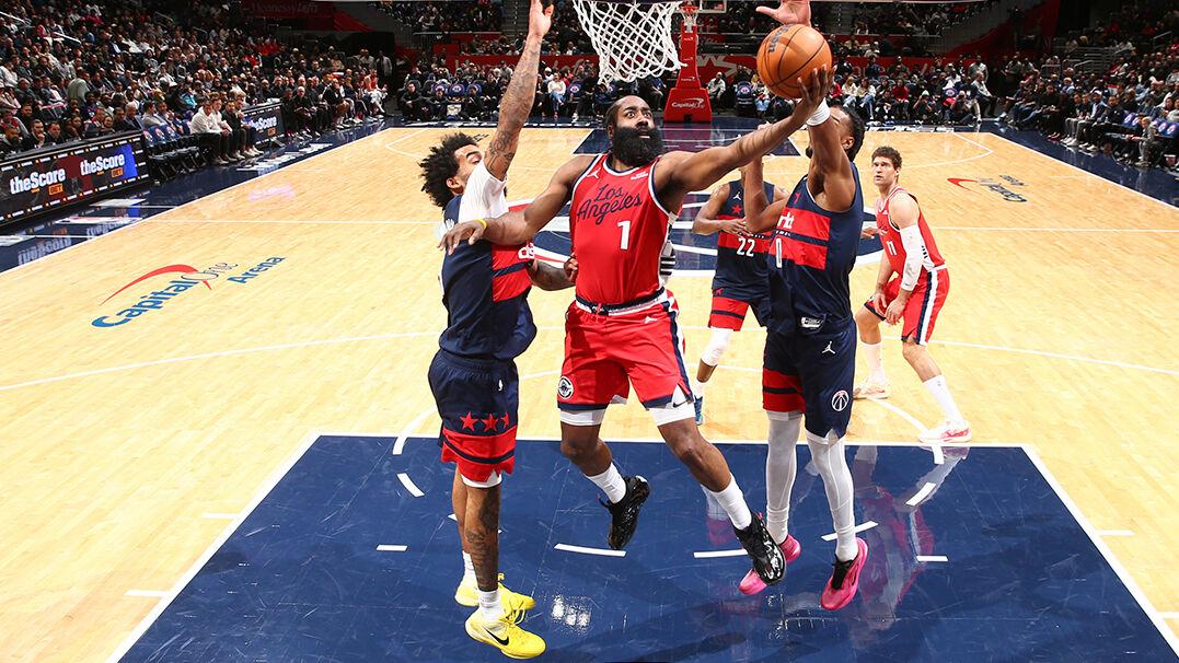 快船近15场两次6连胜，重回附加赛区！小卡缺阵，哈登狂轰36+7+9