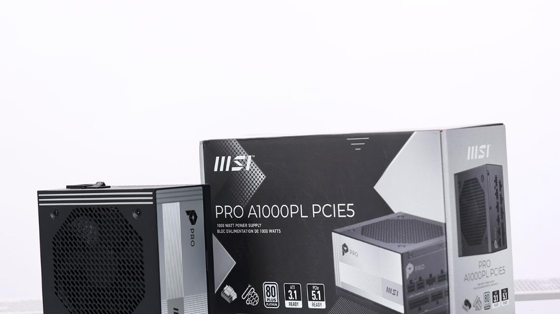 仅699，1000W白金认证，10年质保加持微星PRO A1000PL PCIE5实测
