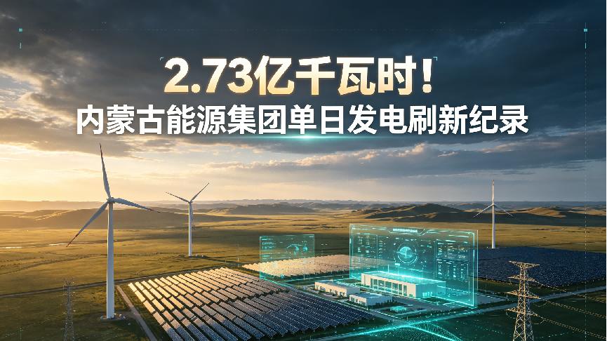 2.73亿千瓦时！蒙能单日发电刷新纪录