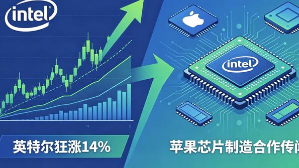 英特尔狂涨14%，与苹果芯片制造合作传闻引爆市场
