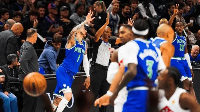 大胜猛龙！爱德华兹26+3，三球正负值+33太适配，库明加也被激活