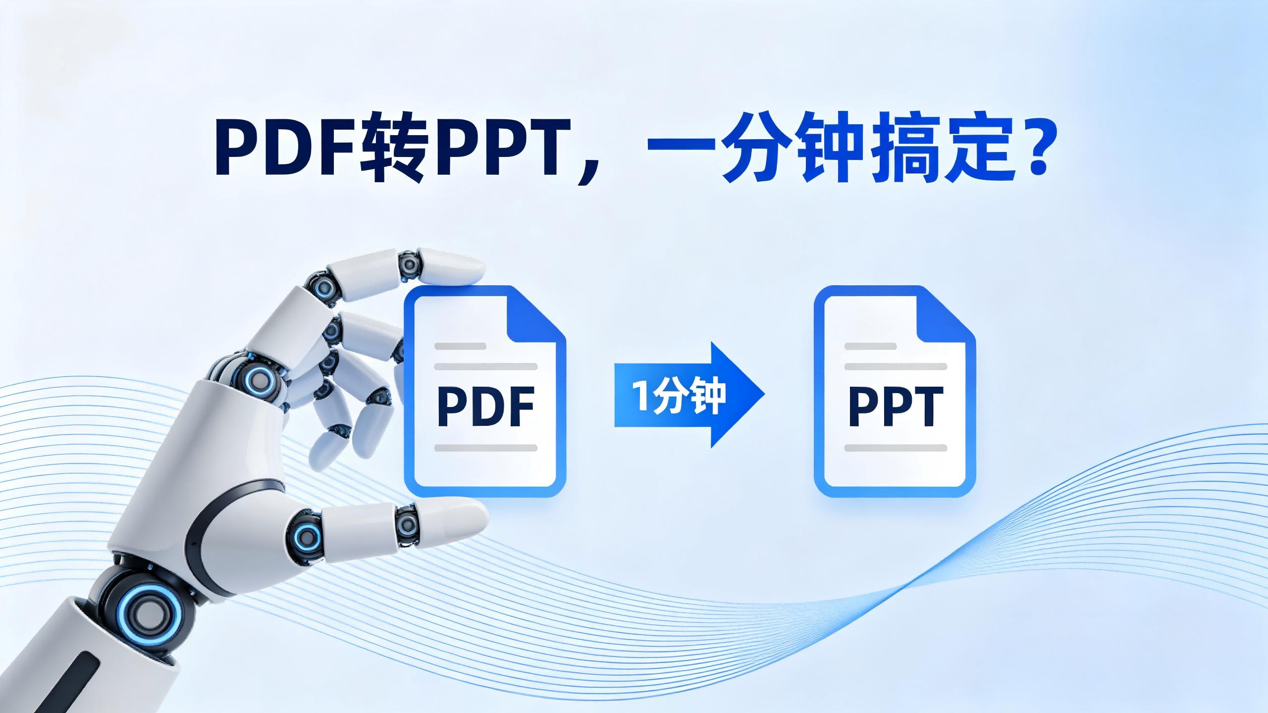 PDF转PPT，一分钟智能搞定！