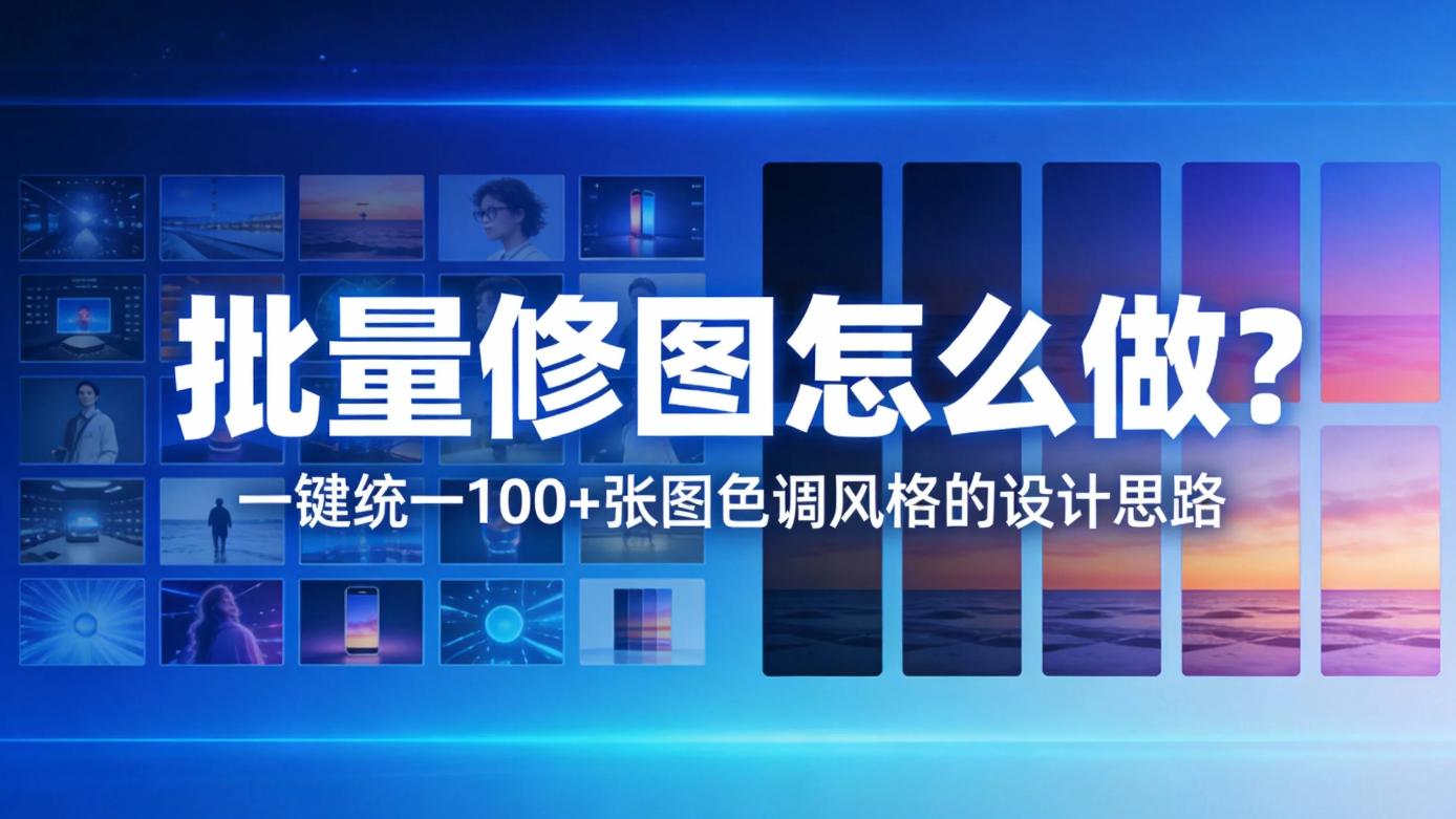批量修图怎么做？1 键统一 100+ 张图色调风格的设计思路