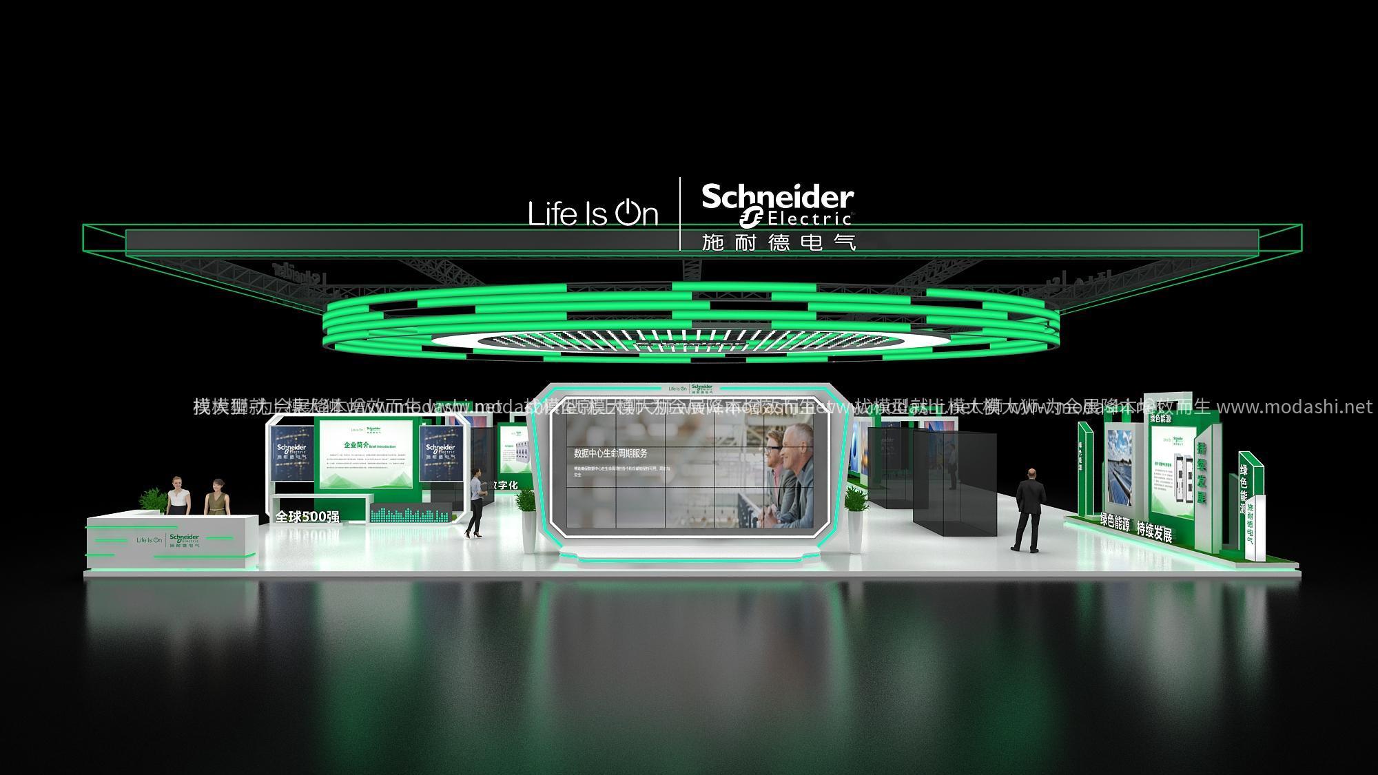 展台3D模型场景不显示材质贴图的原因与解决方案---模大狮模型网