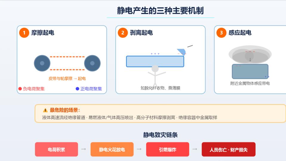 爆炸危险环境防范静电事故的常规安全措施
