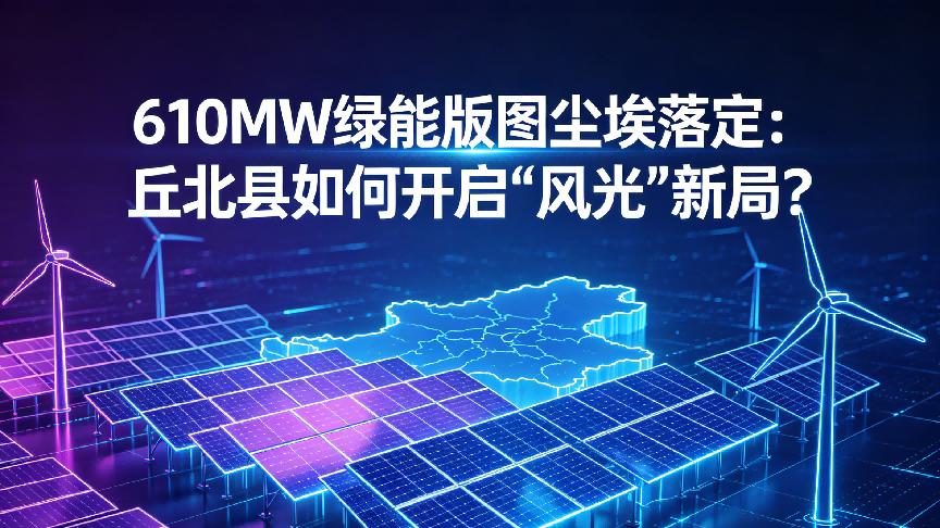 610MW绿能版图尘埃落定：丘北县如何开启“风光”新局？