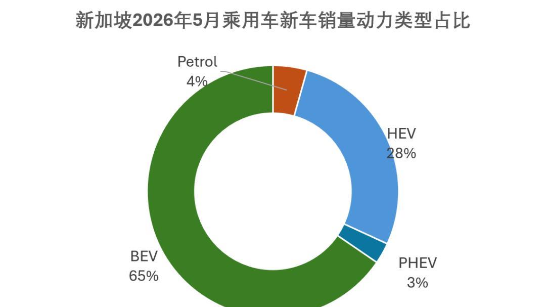 新加坡5月新车销量微降0.7%，比亚迪稳居第一，奇瑞上升至第四