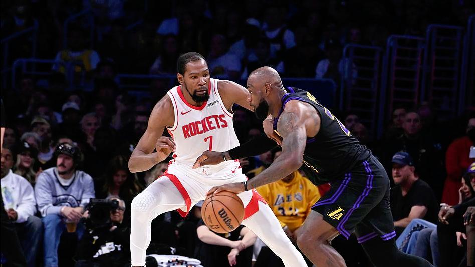 杜兰特复出也没用！湖人2: 0火箭，41岁老詹准三双，斯马特25分5断