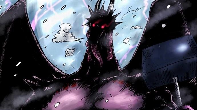 海贼王1175话情报，洛基人兽形大战伊姆，回忆和四皇红发的大战