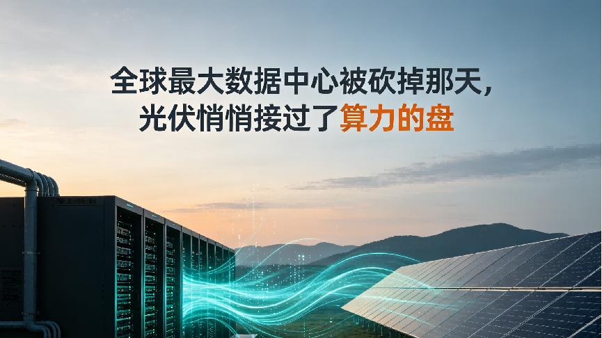 全球最大数据中心被砍掉那天，光伏悄悄接过了算力的盘