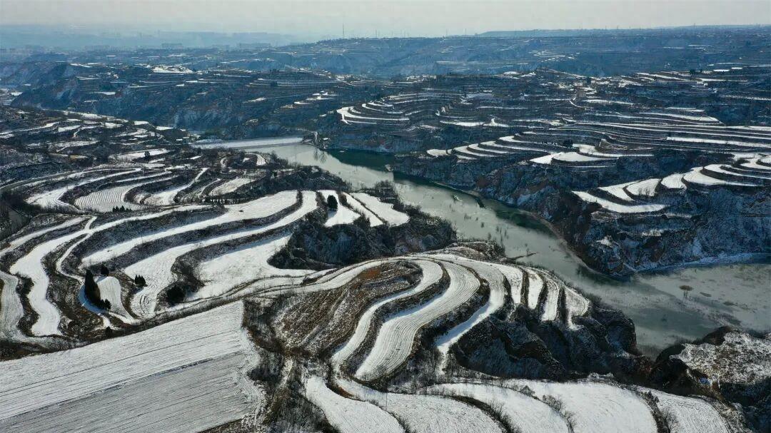 平陆：梯田披银装 瑞雪兆丰年