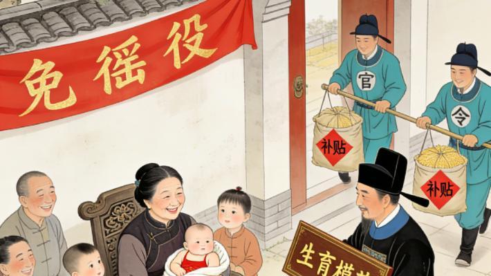 李世民为增加人口数量，想出了三个妙招，光棍和宫女都高兴坏了