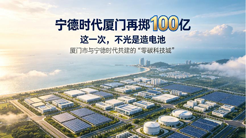 宁德时代厦门再掷100亿：这一次，不光是造电池