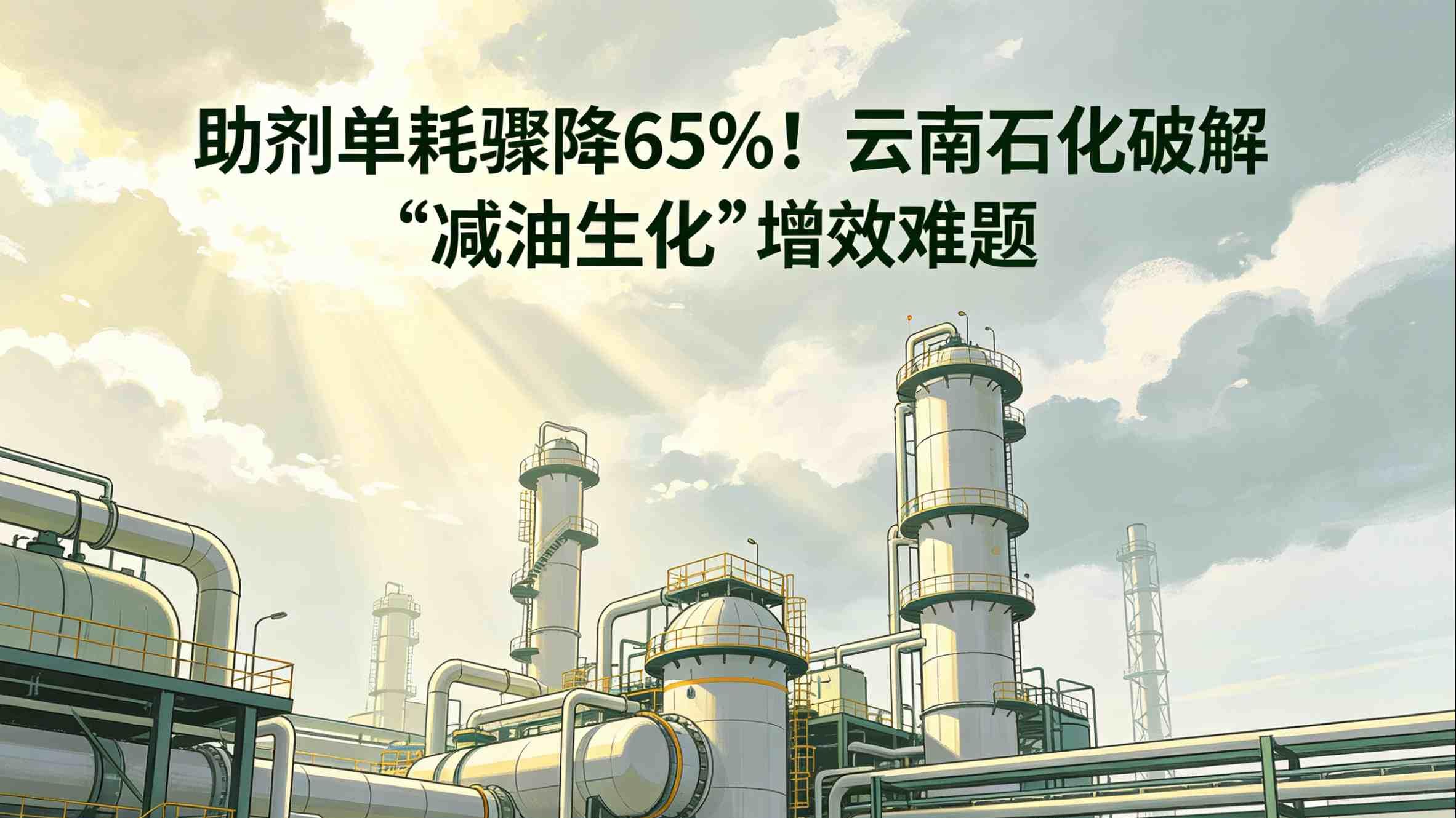 助剂单耗骤降65%！云南石化破解“减油增化”增效难题