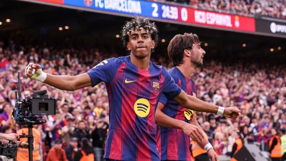 9分！皇马彻底没戏，西甲争冠关键战：巴萨4: 1大胜，亚马尔造3球