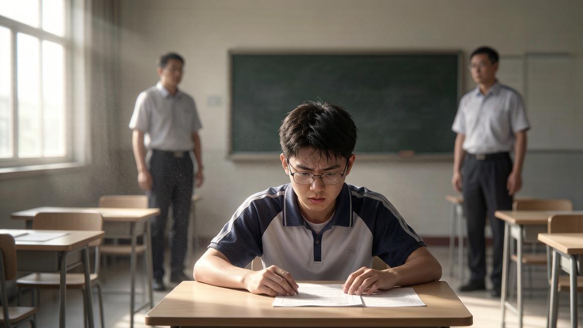 山东枣庄男生看考场傻眼：整间教室就我一个人
