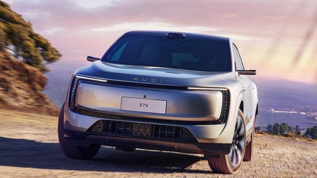 奥迪字母标AUDI再出王炸！E7X全维度领跑，谁与争锋？