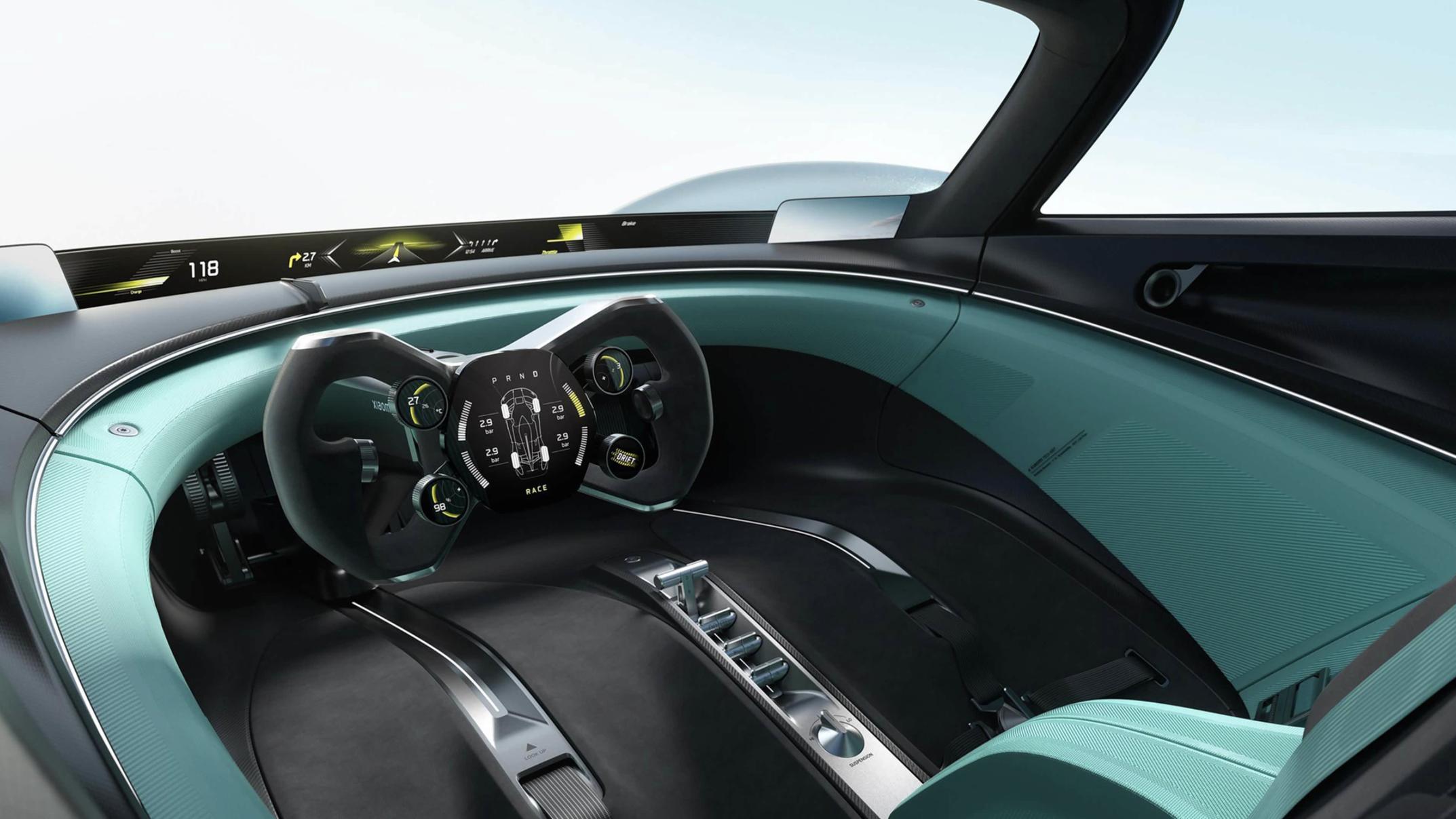 小米的概念超跑，低趴外观+赛车座舱，风阻0.29Cd，还有光环尾灯