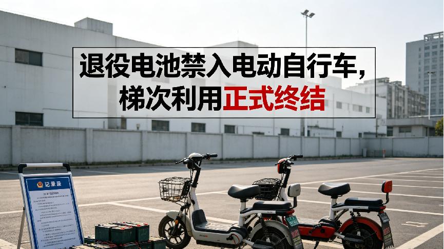 退役电池禁入电动自行车，梯次利用正式终结