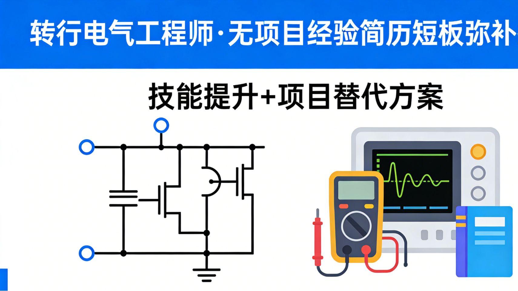 转行做电气工程师，无相关项目经验时怎么快速弥补简历短板？