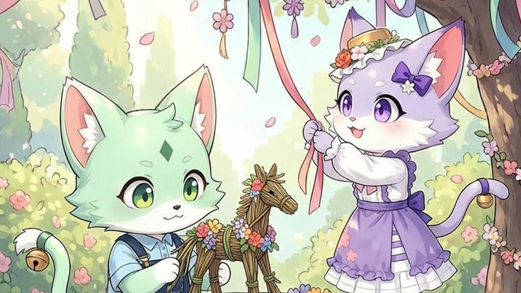芒种三趣・猫绘俗事