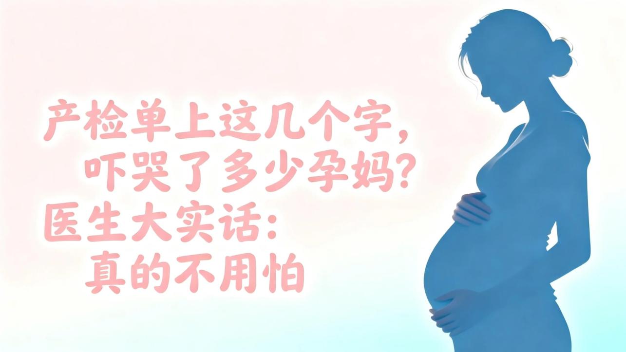 产检单上这几个字，吓哭了多少孕妈？医生大实话：真的不用怕
