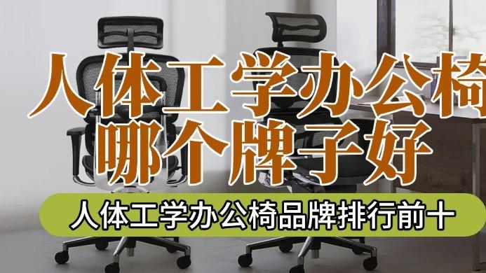 人体工学办公椅哪个牌子好？人体工学办公椅品牌排行前十