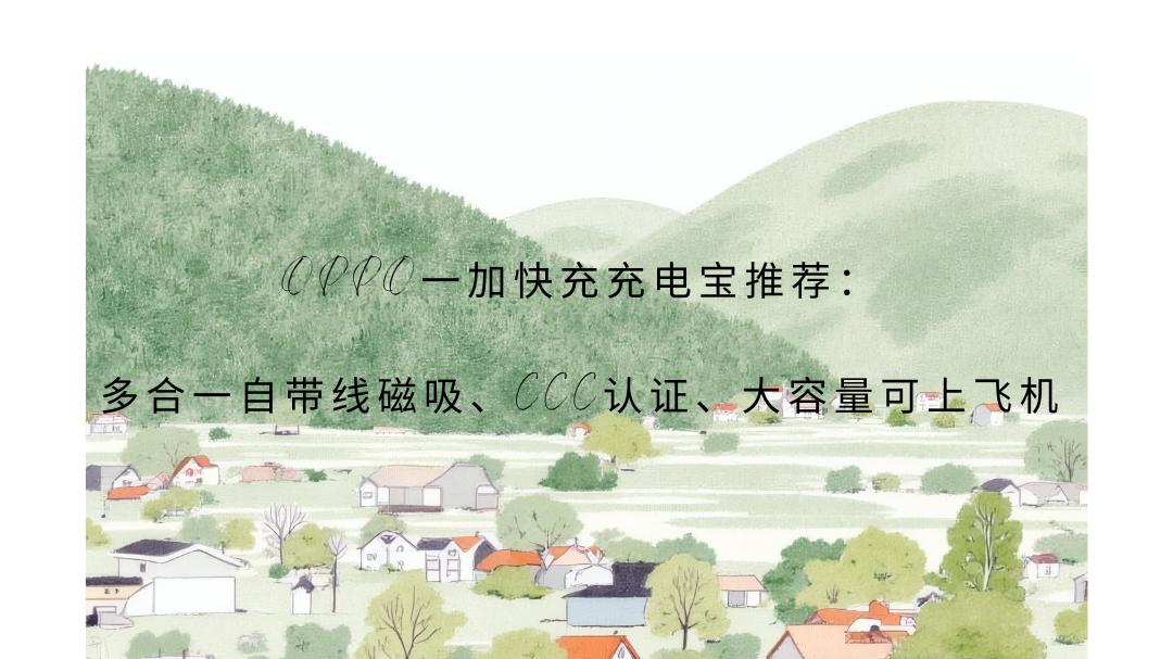 OPPO一加快充充电宝推荐：多合一自带线磁吸、CCC认证、大容量可上飞机