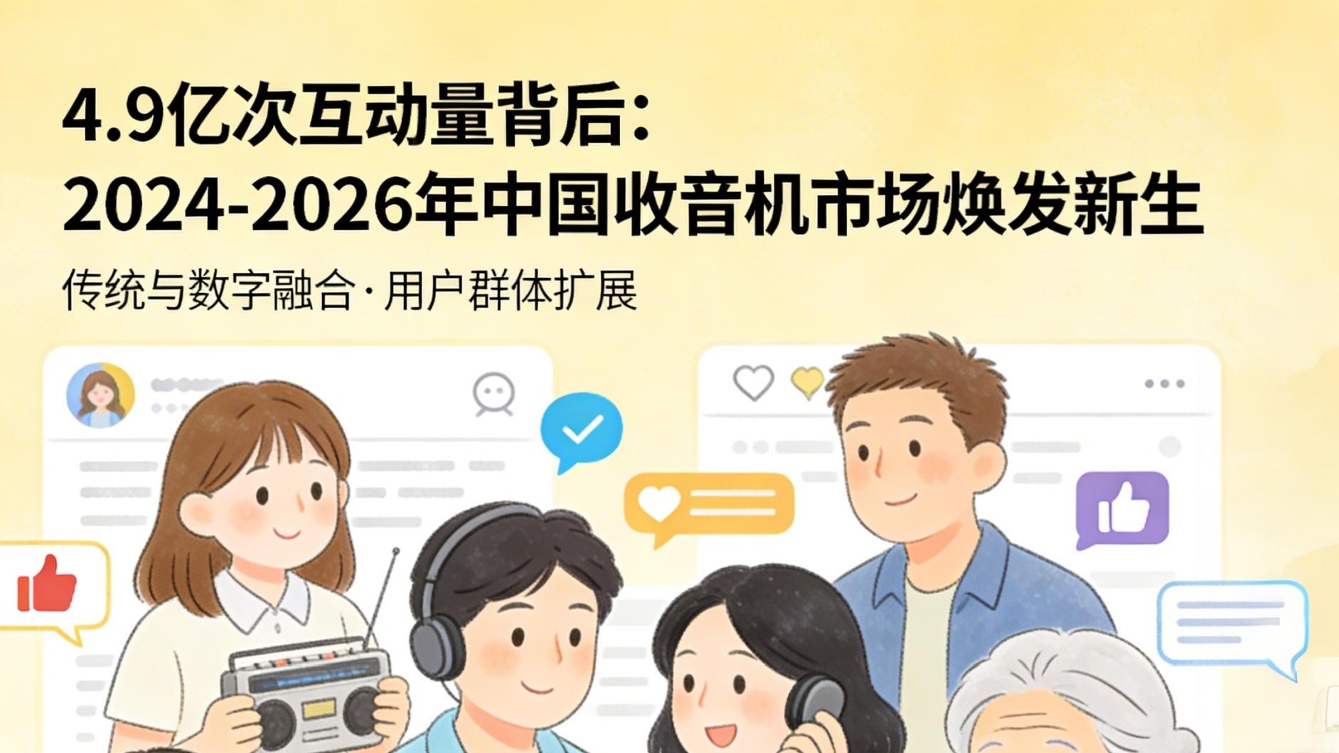 4.9亿次互动量背后：2024-2026年中国收音机市场焕发新生