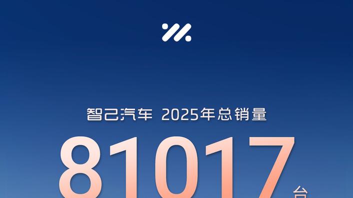 智己汽车2025全年销售81, 017台，创历史新高，首度单月盈利！