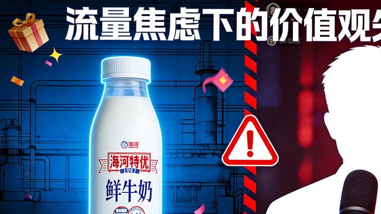 海河牛奶直播“擦边”引众怒，老字号深陷舆论漩涡