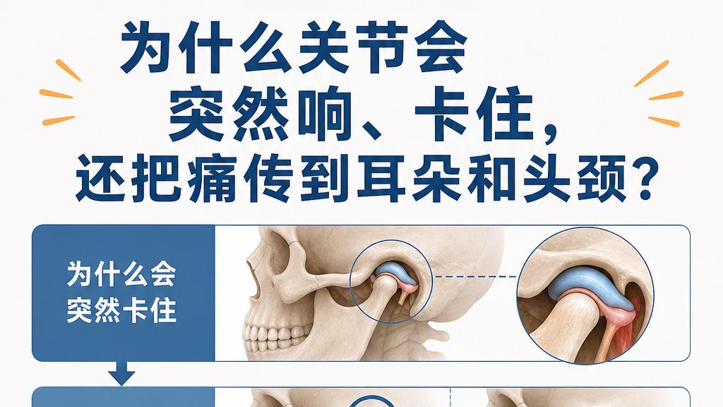 能量健康科普：下巴突然卡住、疼起来，是不是“咬合坏了”？