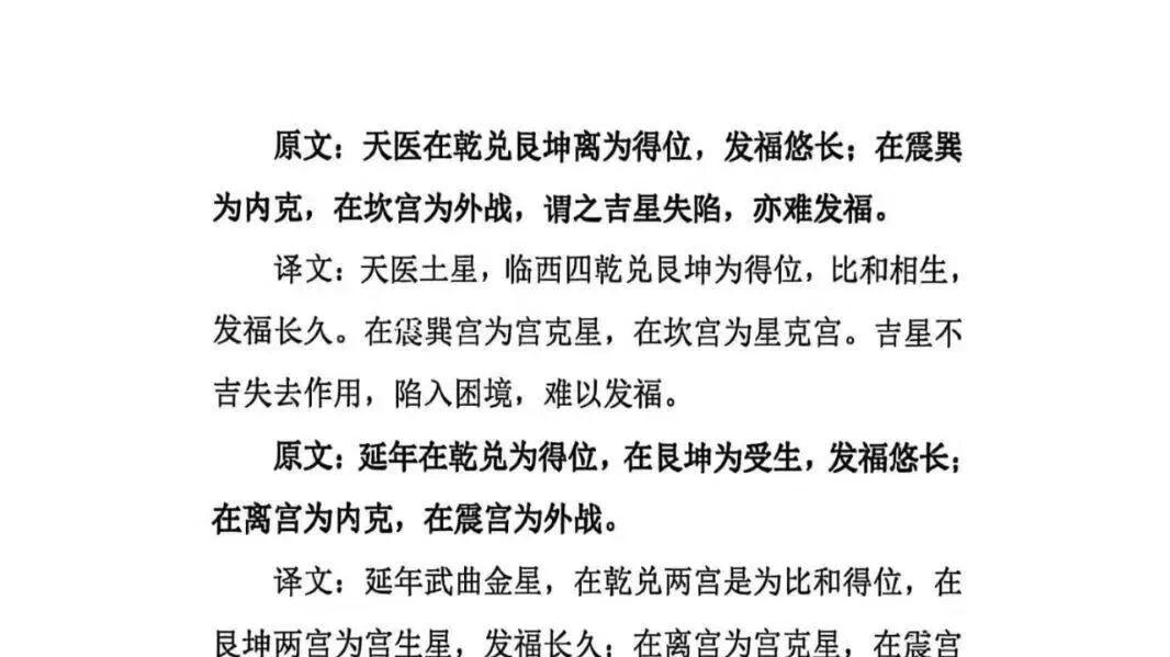 《古法八宅之阳宅必用》全书围绕阳宅三要「门、主、灶」展开，完整收录大游年起星法、东西四宅划分、东西四
