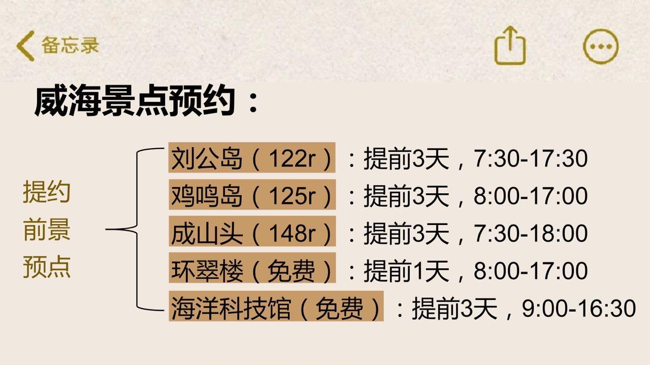 4月份旅游，威海景点预约指南