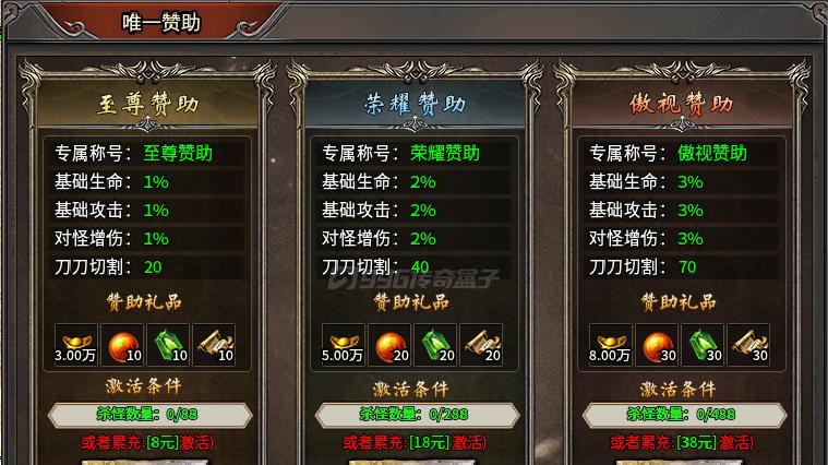 攻速拉满，上线就送满级会员，这服散人真的爽