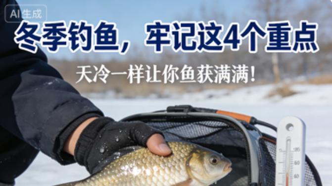 天冷钓不到鱼？牢记冬季钓鱼4个重点，稳抓鱼口不空军