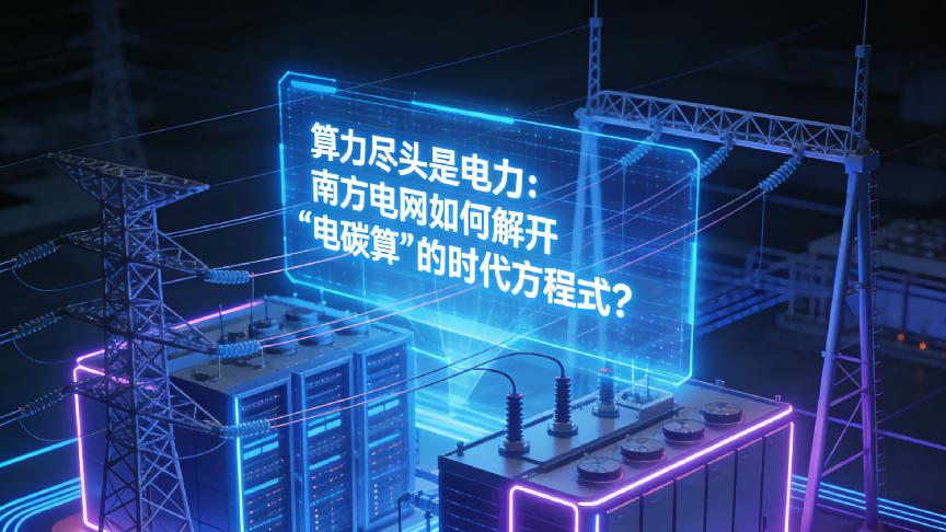 算力尽头是电力：南方电网如何解开“电碳算”的时代方程式？