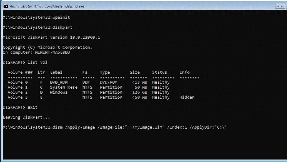 WindowsPE（WinPE）系统简要介绍