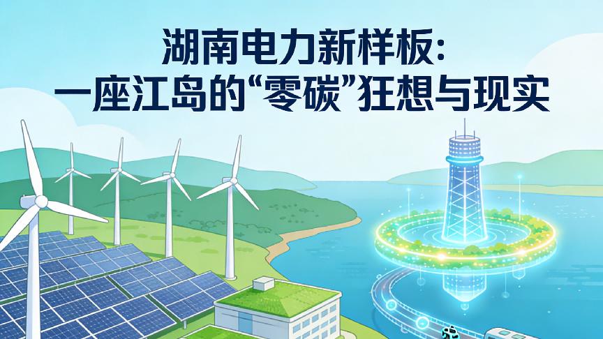湖南电力新样板：一座江岛的“零碳”狂想与现实