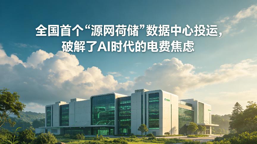 全国首个“源网荷储”数据中心投运，破解了AI时代的电费焦虑