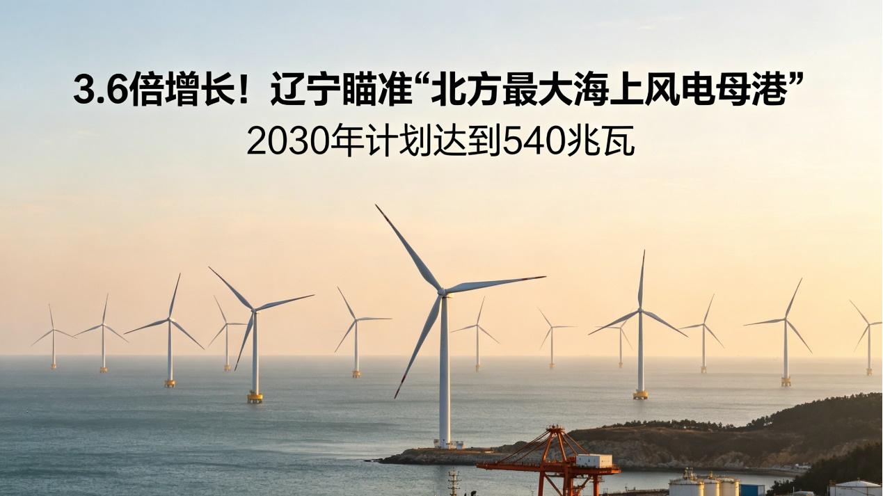 3.6倍增长！辽宁瞄准“北方最大海上风电母港”