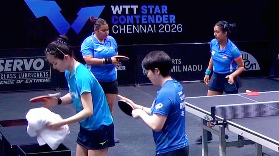 韩乒全国冠军拒绝冷门！苦战5局胜印度组合，对手赢过陈梦/王艺迪