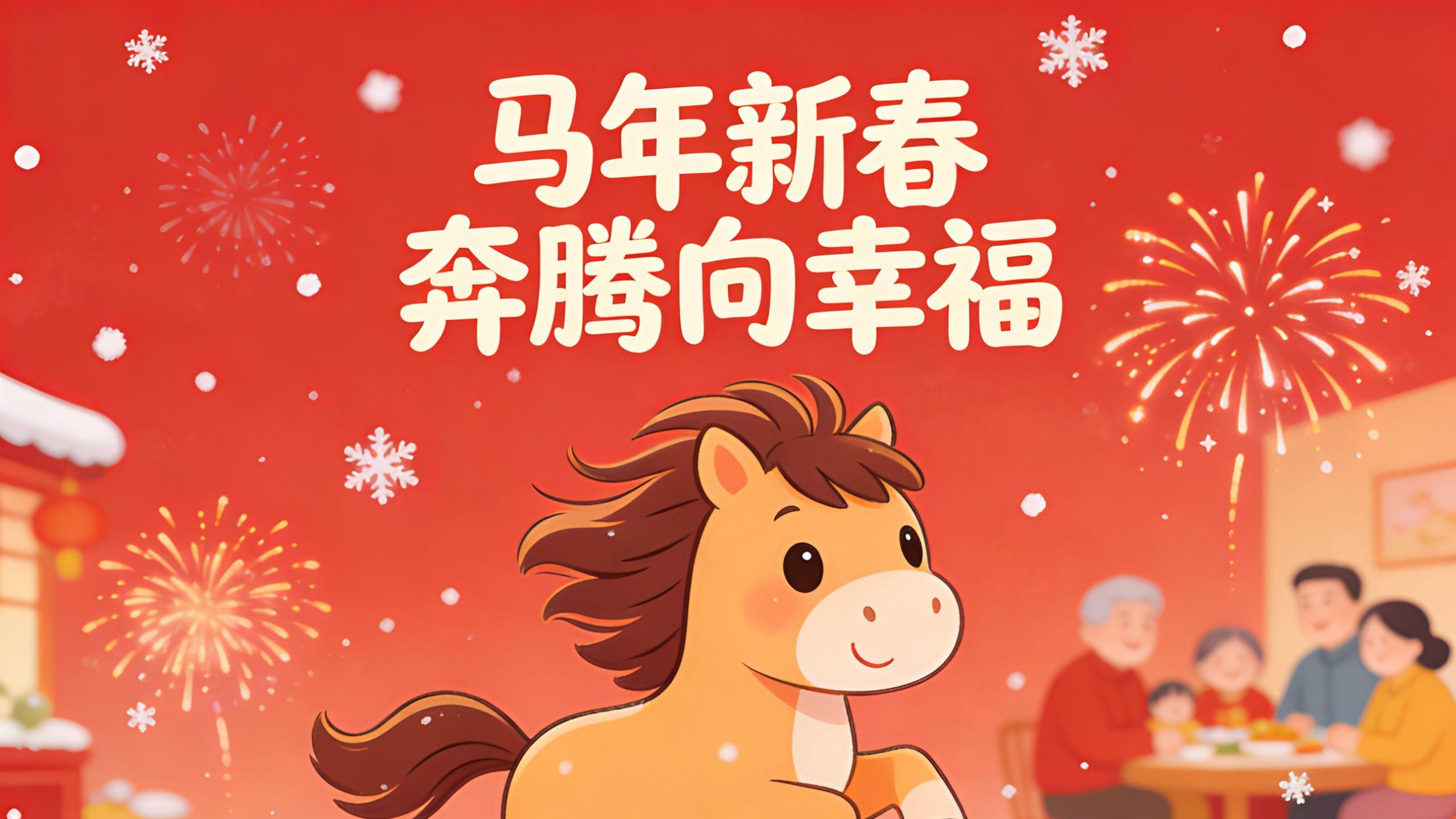 马年新春，奔腾向幸福