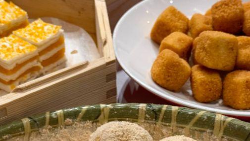 擂沙圆，乔家栅的糯米团子滚上赤豆粉