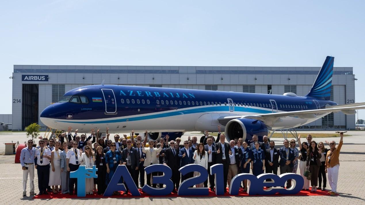 阿塞拜疆航空接收首架空客A321neo飞机